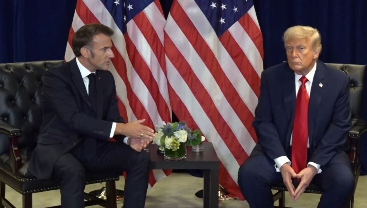 trump macron gorusmesinde filistinatismasi SACDkaj6