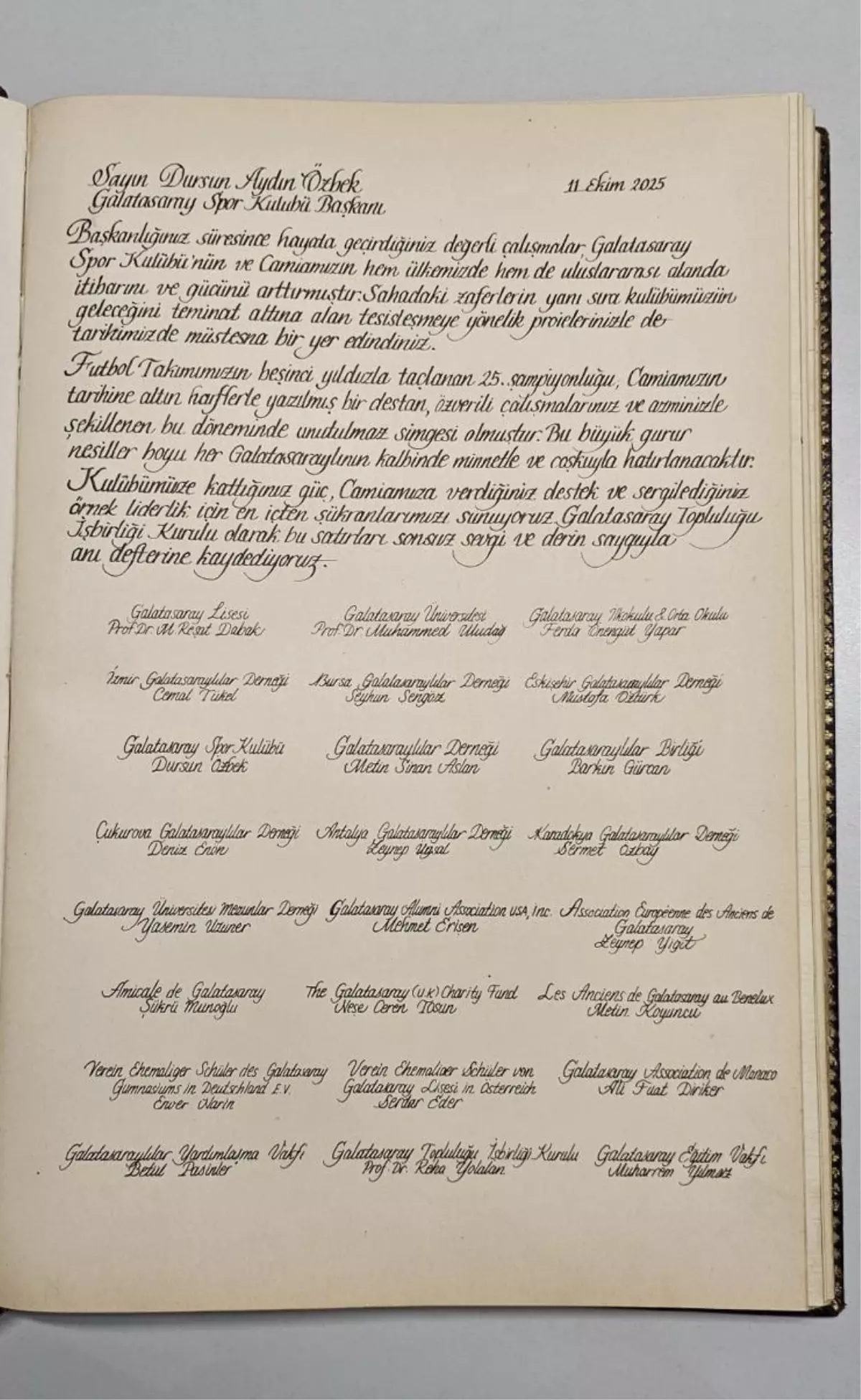 galatasaray lisesinden baskan ozbeke tesekkur yazisi OYEzAVlY