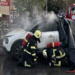 Elektrikli Araç Seyir Halindeyken Yandı! İtfaiye Savaş Verdi