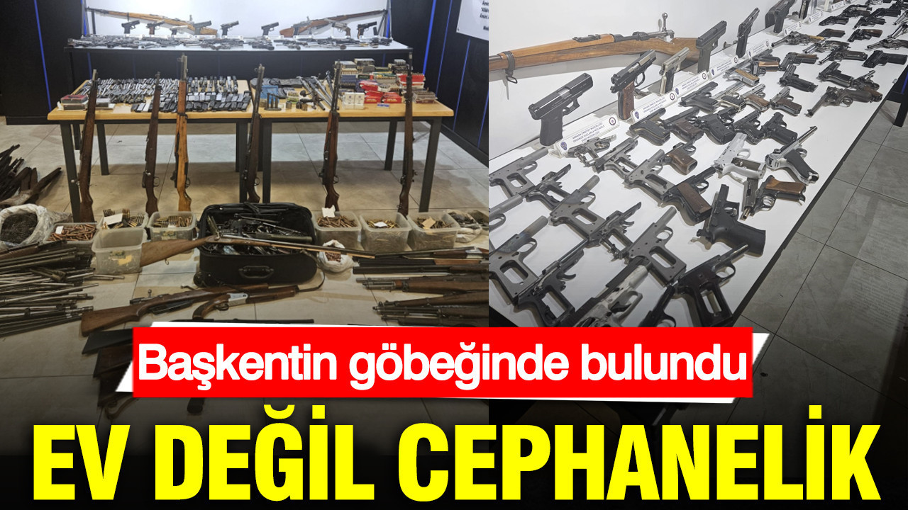 Ankara’da Evin İçinde Cephanelik Bulundu